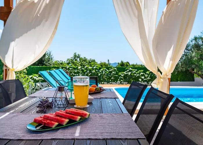 Ferienhaus My Dalmatia - Elia With Private Pool And Panoramic Sea View Zadar