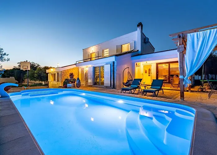 Ferienhaus My Dalmatia - Elia With Private Pool And Panoramic Sea View Zadar