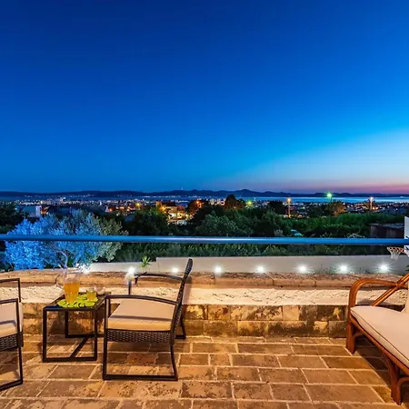 My Dalmatia - Elia With Private Pool And Panoramic Sea View 펜션 자다르