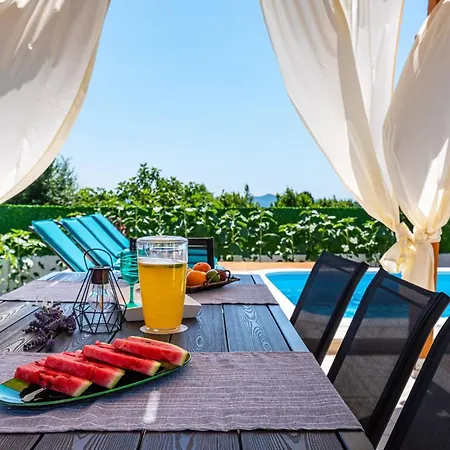 Ferienhaus My Dalmatia - Elia With Private Pool And Panoramic Sea View Zadar