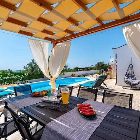 Ferienhaus My Dalmatia - Elia With Private Pool And Panoramic Sea View Zadar
