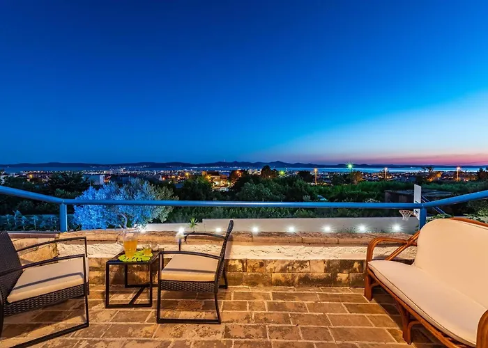 My Dalmatia - Elia With Private Pool And Panoramic Sea View 펜션 자다르